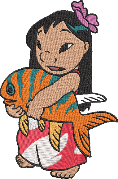 Stitch - Lilo with a Fish