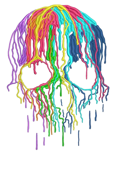 Colorful skull