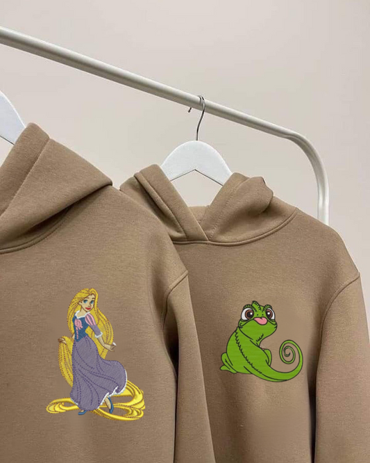 Rapunzel e Pascal