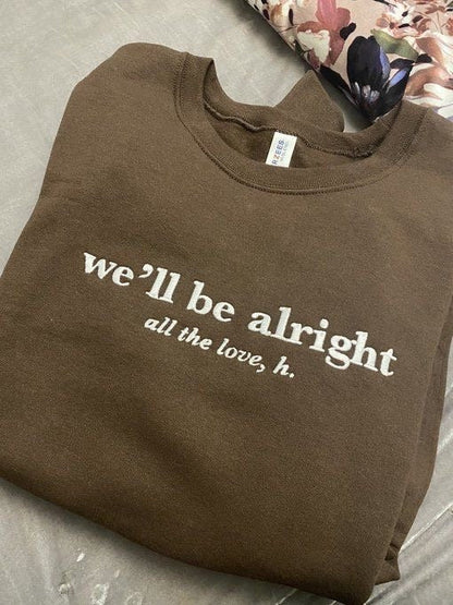 Broderie We’ll be alright by Harry Styles